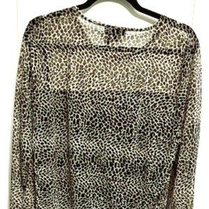 DKNY Evening Top - Leopard Design Size L